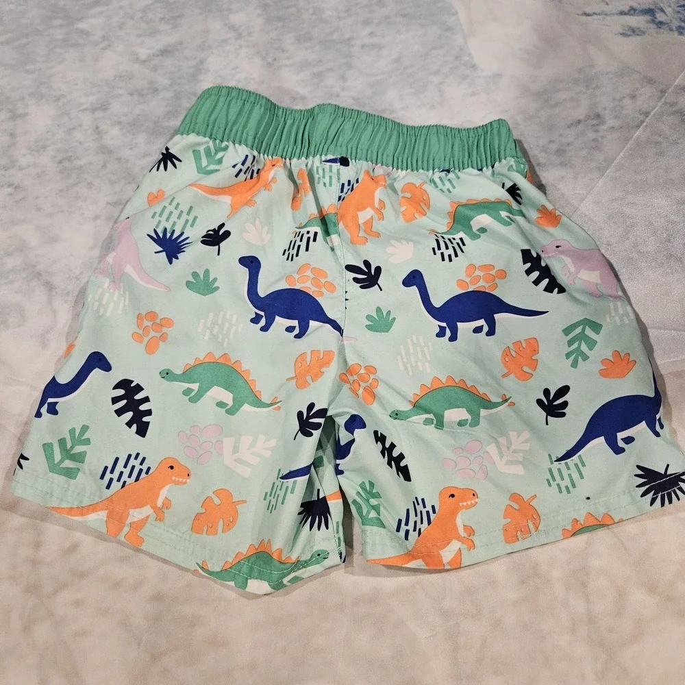 Boys Swim Trunks 5T Bundle Cat‎ & Jack Gymboree Dinosaur Tropical NWT 2 Pc